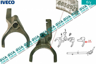Вилка переключения задней передачи КПП 5-ти ступенчатой ( механической коробки переключения передач )   