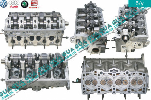 Головка блока цилиндров ( ГБЦ ) в сборе VW / ВОЛЬКС ВАГЕН TRANSPORTER V 2003- / ТРАНСПОРТЕР 5 03- 2.0TDI (1968 куб.см.)