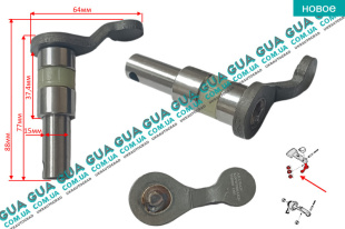 Вал коробки переключения передач рычага кулисы КПП ( селектор / тяга / шток / подшипники / втулка )   