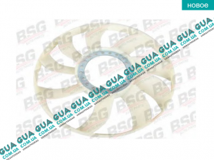 Крыльчатка 9 лопастей ( вентилятор охлаждения ) ( белый ) Ford / ФОРД TRANSIT 1985-2000 / ТРАНЗИТ 85-00 2.5TD (2496 куб.см.)