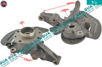 Поворотный кулак / цапфа правая с ступицей под ABS / АБС