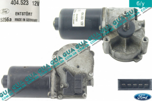 Моторчик стеклоочистителя ( электродвигатель дворников ) Ford / ФОРД TRANSIT TOURNEO 2006- / ТРАНЗИТ ТОРНЭО 06- 2.2TDCI (2198 куб.см.)
