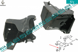 Кронштейн крепления блока АБС / ABS Renault / РЕНО MEGANE I / МЭГАН 1 1.9DCI (1870 куб.см.)