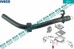 Патрубок вентиляции картерных газов ( шланг, трубка cапуна )   