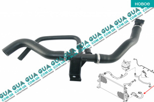 Патрубок / шланг / тройник системы охлаждения ( трубка радиатора нижняя )   