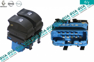 Кнопка стеклоподъемника левая / двойная водительская ( блок кнопок / кнопки подъема стекла )   