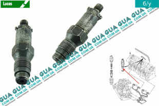 Форсунка дизельная механическая Peugeot / ПЕЖО PARTNER M59 2003-2008 / ПАРТНЕР М59 03-08 1.9D (1868 куб.см.)