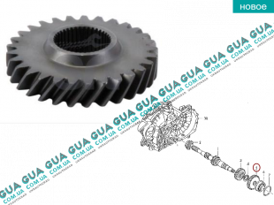 Шестерня ( зубчатое колесо ) 4 передача вала КПП ( 32 зуба )   