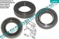 Сальник кулисы КПП ( 15x25.3x6.5 ) ( V-184 ) 1 шт