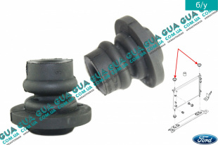 Подушка крепления основного радиатора ( верхняя )   