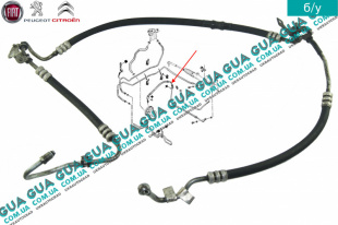Шланг / патрубок гидроусилителя руля ( трубка высокого давления  от ГУР к рейке )   