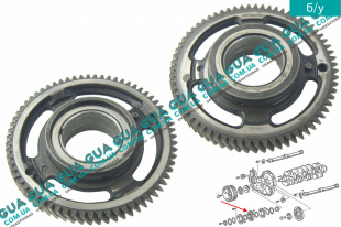Шестерня промежуточного вала ГРМ Toyota / ТОЙОТА DYNA 2001- 2.5D-4D (2494 куб.см.)