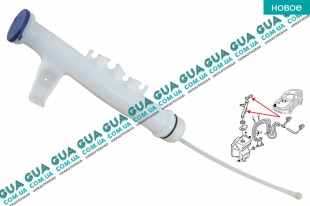 Горловина бачка стеклоомывателя с крышкой ( стеклоочистителя лобового окна )   