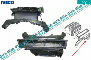 Корпус печки ( салона ) Iveco / ИВЕКО DAILY II 1989-1999 / ДЭЙЛИ Е2 89-99 2.5D (2499 куб.см.)