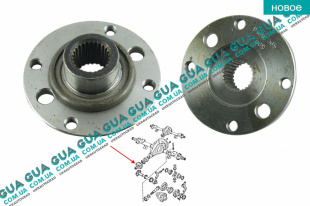 Фланец хвостовика редуктора заднего моста 86-91 ( 25 Шлицов )    