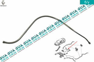 Направляющая трубка троса ручника правая Renault / РЕНО LAGUNA II / ЛАГУНА 2 2.2DCI (2188 куб.см.),