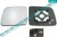 Вкладыш зеркала заднего вида правый с подогревом Ford / ФОРД CONNECT 2002-2013 / КОННЕКТ 02-13 1.8TDCI (1753 куб.см)