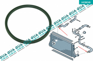 Кольцо уплотнительное патрубка интеркулера D61.90mm   