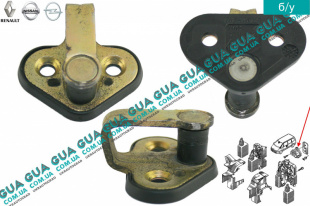 Скоба замка передней  двери левой / правой ( фиксатор / зацеп / петля )   