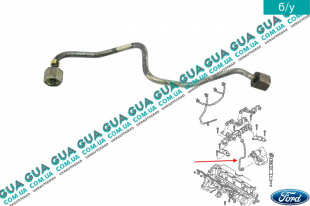 Трубка топливной системы ( от рейки к ТНВД ) Ford / ФОРД TRANSIT 2000-2006 / ТРАНЗИТ 00-06 2.4TDCI (2402 куб.см)