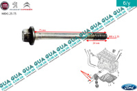 Болт / винт корпуса масляного фиильтра ( теплообменика ) M8X1.25-75