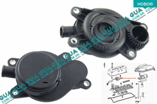 Маслоотделитель катерных газов / сепаратор масла ( сапун  OM611/612 )   