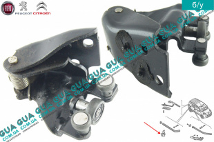 Ролик боковой правой сдвижной двери средний   