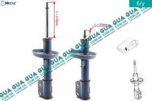 Амортизатор передний левый газовый ( стойка )   