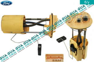 Датчик уровня топлива в баке ( колба ) - 11 Ford / ФОРД TRANSIT 2006- / ТРАНЗИТ 06- 2.2TDCI (2198 куб.см.)