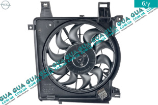 Диффузор основного радиатора ( Вентилятор с моторчиком ) D334   