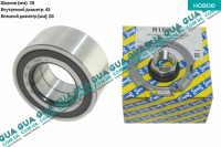 Подшипник ступицы колеса передний ( +ABS ) 45х88х39