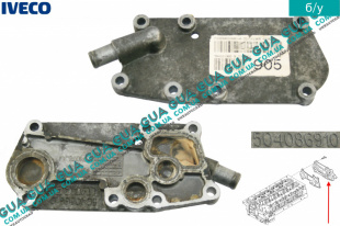 Крышка ГБЦ заднняя ( теплообменника )   