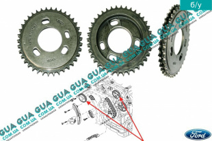 Шестерня распредвала впуск / выпуск ( звезда распредилительного вала ) Ford / ФОРД RANGER 2011- / РЭНДЖЕР 11- 2.2TDCI (2198 куб.см.)