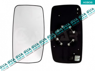 Вкладыш зеркала заднего вида левый с подогревом   