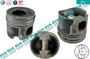 Поршень STD ( стандарт ) 3-4 цилиндр ( без охлаждения )   