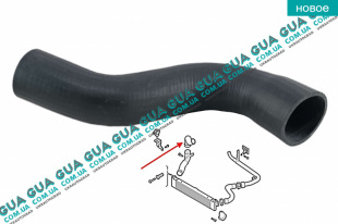 Патрубок интеркулера верхний ( от радиатора к коллектору )   