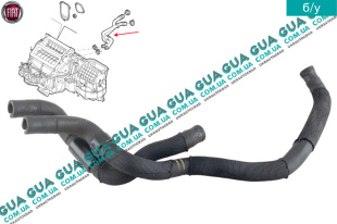 Патрубок / шланг радиатора печки ( трубка )   