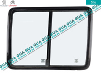 Стекло двери боковой сдвижной правой Fiat / ФИАТ DOBLO 2000-2005 / ДОБЛО 00-05 1.9D (1910 куб.см.)