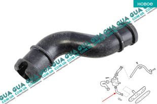 Патрубок вентиляции картерных газов ( трубка / шланг сапуна )   