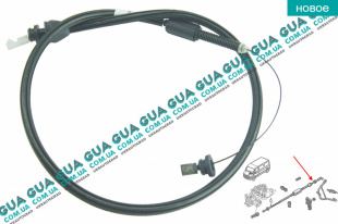 Трос газа ( 1390 мм )   