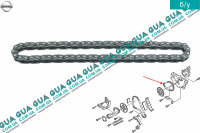 Цепь привода распредвала Nissan / НИССАН ALMERA N16 / АЛЬМЭРА Н16 2.2 DCI ( 2184 куб.см.)
