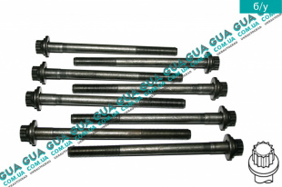 Болт / винт головки блока цилидров / ГБЦ - внешний torx ( M12x1.25, длина 167 ) Toyota / ТОЙОТА DYNA 2001- 3.0D-4D (2982 куб.см.)