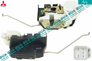 Замок передней левой двери электрический Mitsubishi / МИТСУБИСИ PAJERO III 2000-2006 / ПАДЖЕРО 3 00-06 2.5TD 4WD (2477 куб.см.)