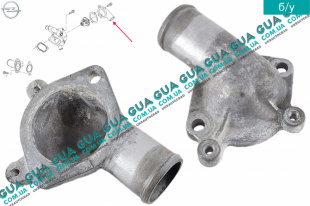 Корпус термостата / фланец охлаждающей жидкости   