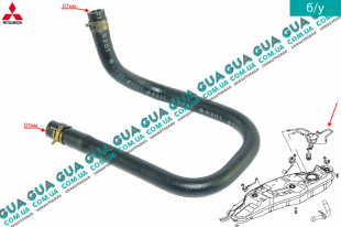 Патрубок / трубка топливной системы ( топливного бака ) Mitsubishi / МИТСУБИСИ PAJERO III 2000-2006 / ПАДЖЕРО 3 00-06 3.2DI-D (3200 куб.см.)