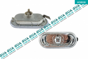 Указатель поворота боковой повторитель белый ( поворотник ) VW / ВОЛЬКС ВАГЕН TRANSPORTER V 2003- / ТРАНСПОРТЕР 5 03- 2.0TDI (1968 куб.см.)