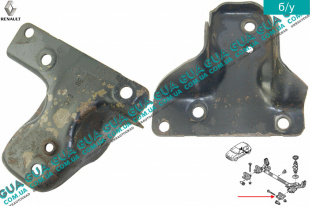 Кронштейн задней балки правый Renault / РЕНО CLIO II / КЛИО 2 1.9DTI (1870 куб.см.)