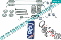 Ремкомплект барабанных колодок / комплект возвратных пружин тормозного механизма  D255x60 ( система BENDIX )