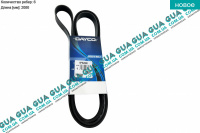 Ремень генератора ручейковый 6PK2080 ( - AC )