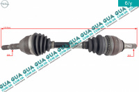 Полуось передняя левая Z 22/33 ( привод в зборе с шрусами без АБС / ABS )